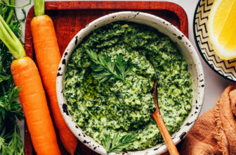 The BEST Carrot Top Pesto