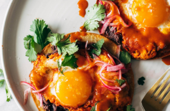 Red Chile Tostadas with Eggs Recipe
