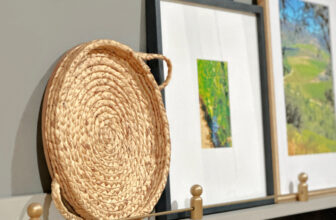 DIY Brass Decorative Gallery Rail for Shelves | Thrifty Decor Chick