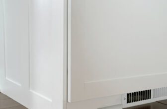 How to Update Basic Cabinets With DIY Furniture Feet | Thrifty Decor Chick